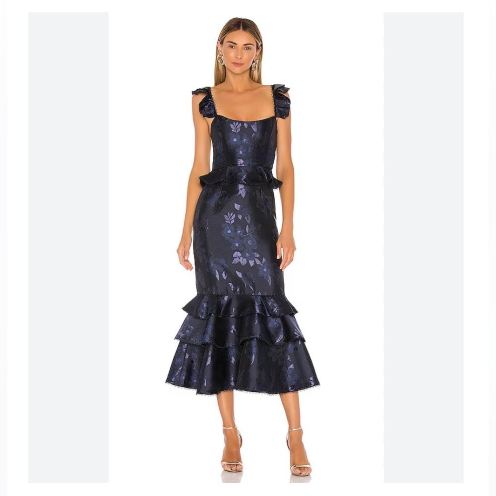 V. Chapman Violet Dress in Navy